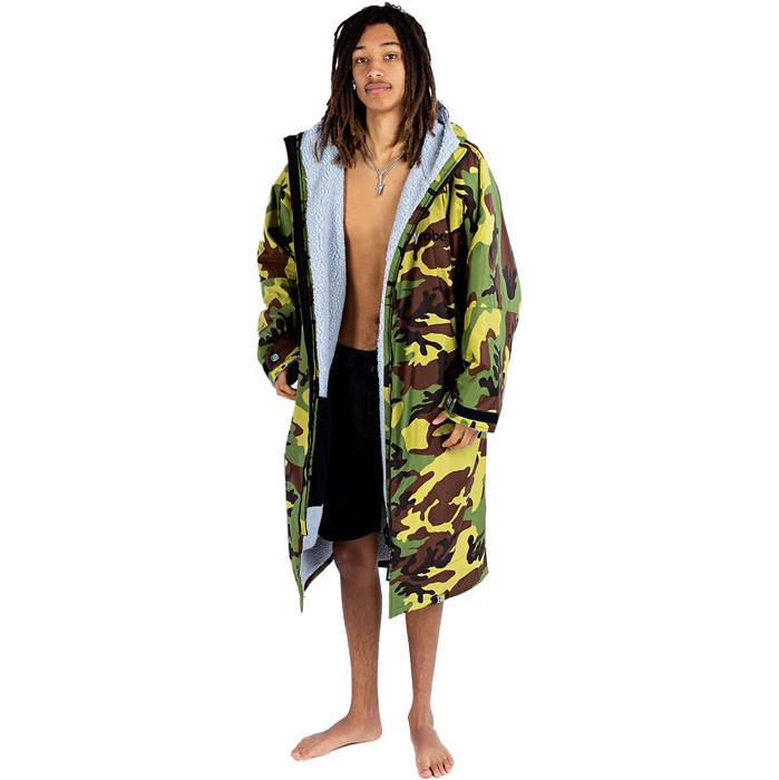 2024 Dryrobe Advance Langrmelige Wechselkleidung Robe V3 DALSV3 - Camo Grey